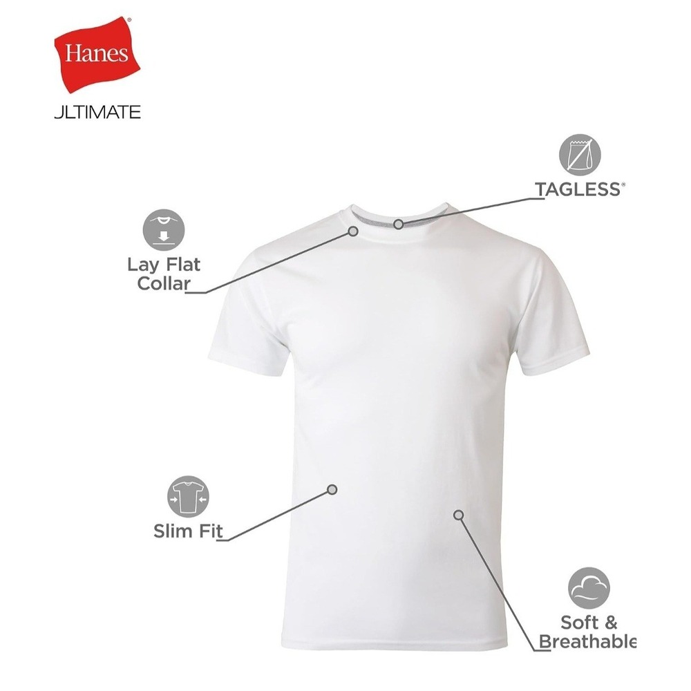 Hanes Men's ComfortSoft 100% Cotton Size Medium - Picture 3 of 4